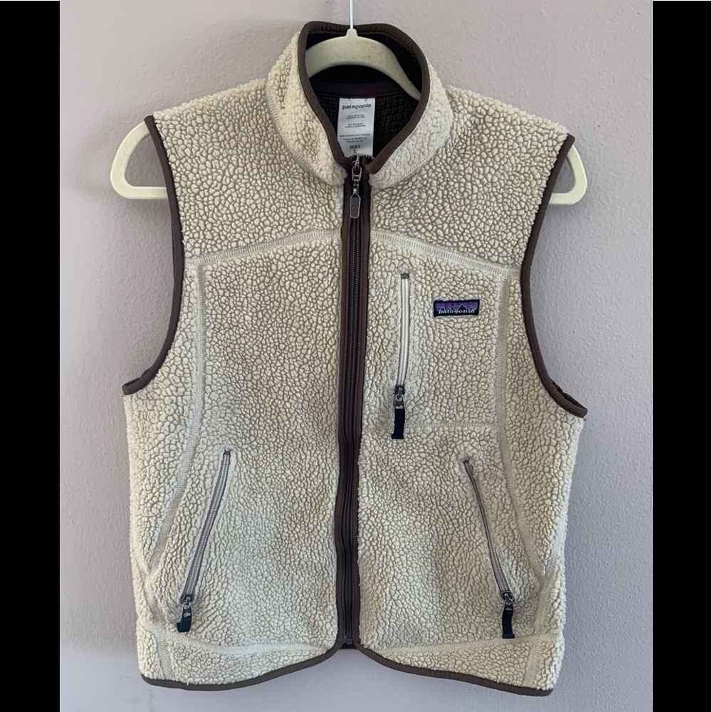 Patagonia fleece shearling vest
